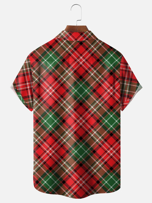 Men's Christmas Funny Graphic Short Sleeve Hawaiian Shirt